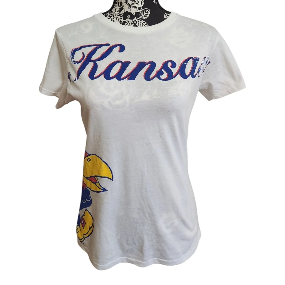 Kansas Graphic White T-Shirt - Picture 1 of 7
